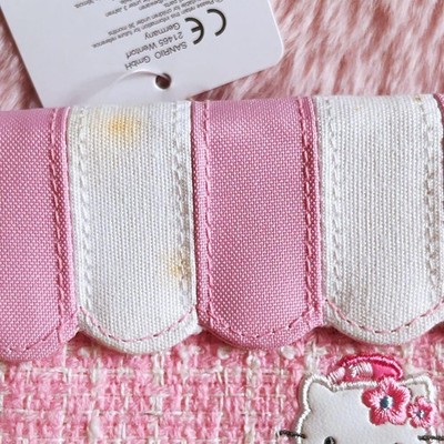 Hello Kitty 2004 Poodle Tweed Wallet Rare Overseas Limited Edition