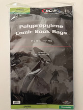BCW Graded Comic Book Bags / Resealable / 2 mil polypropylene / CGC CBCS