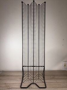 Black Metal Wire Balls CD Storage Rack Tower Holds 120 Stand Y2K Media Disc