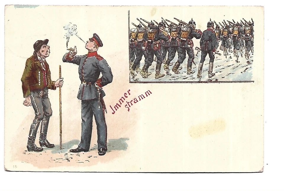 ALLEMAGNE MILITAIRE ILLUSTRATION IMMER STRAMM - Photo 1/1