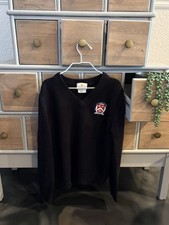 Stratford School Academia Pullover Navy Blue Sweater Uniform Medium Youth