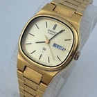 VTG Seiko Quartz Watch 8523-5119 Women Gold Tone Barrel Analog New Battery 6.25"