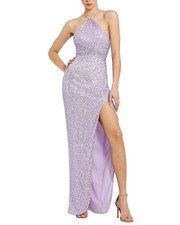Mac Duggal One Shoulder Sequin Gown Women's
