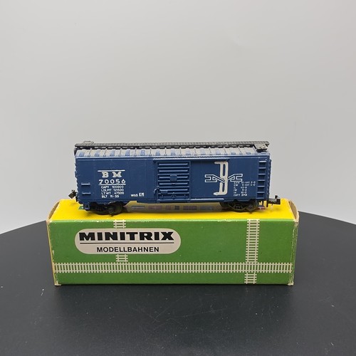 Minitrix Spur N Boston & Maine 40' Single Door Boxcar (Road Number 70056) | Condition: Used