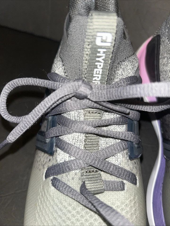 Zapatos de golf Footjoy para mujer, estabilizador de potencia Hyperflex, gris/púrpura, nuevos sin caja Foto 4 de 4