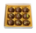Dubai Chocolate Bites 3.49oz - Viral Premium Knafeh Pistachio 9 Pcs Gift Box