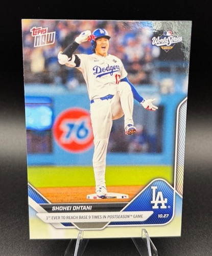 Shohei Ohtani -2025 Topps Now #906- World Series - Reaches Base 9 times- Dodgers
