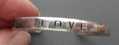 CFJ Thai Armband Kinder Baby ''LOVE'' Buchstaben Sterling Silber 925 Manschette