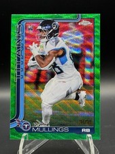 2025 Topps Chrome Kalel Mullings RC Rookie Green Wave Refractor /99
