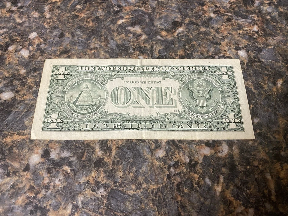 2006 Binary Note $1 Dollar Bill 00880800 RARE Fancy Serial Number - Image 2 of 3