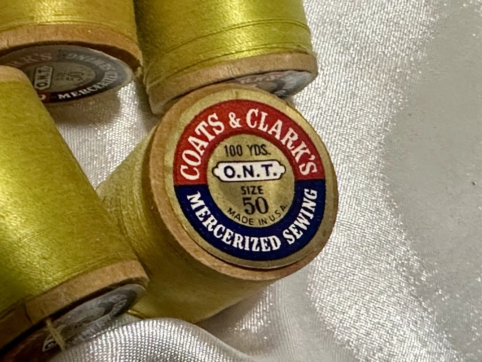 LOT of 5 Coats & Clark’s YELLOW #164 Thread 300 Yd VARIOUS - Image 4 of 4