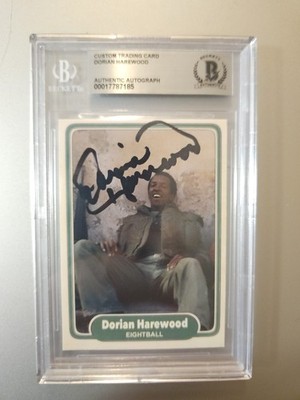 Dorian Harewood Custom Signed Card - Full Metal Jacket - Beckett Encapsulated