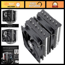 High-Performance CPU Cooler, 6 Heat Pipes, Dual 120mm PWM Fans, AMD/Intel Compat