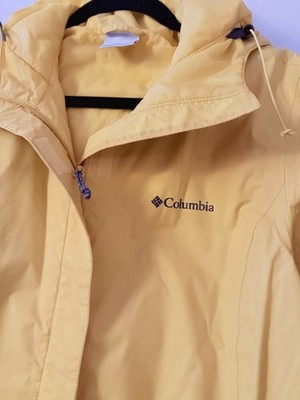 Columbia Women's Yellow Waterproof Omni Heat Hooded Jacket Insulated, Size M