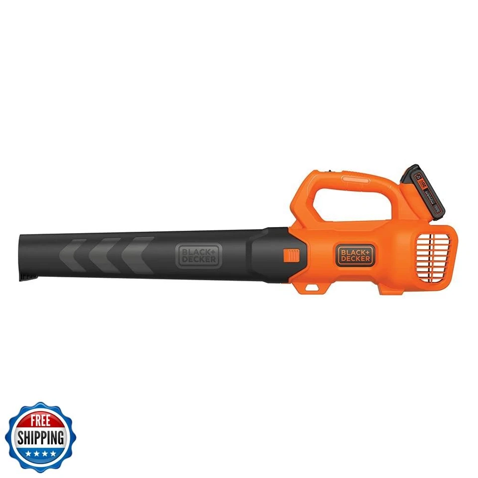 Soprador de folhas sem fio BLACK+DECKER 20V MAX com bateria e carregador, poderoso  - Imagem 2 de 4