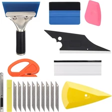 9PCS Car Window Tinting Tool Kit,  Window Glass Protective Film Installation Too