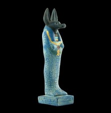 ancient Egyptian statue of Anubis Jackal God of afterlife and mummification