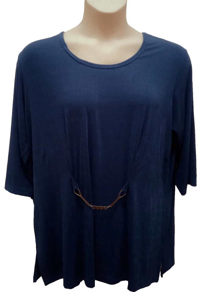 EUC Carolyn Strauss Royal синий, макси юбка костюм, серебро металлический отделки, женщин 1 x - Изображение 2 из 4