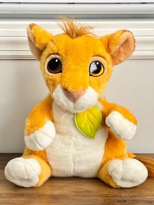 1993 Mattel Authentic Disney The Lion King 12'' Young Simba Talking Plush Toy