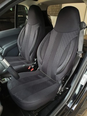 Schonbezüge Sitzbezüge für Smart fortwo 451 Bj 2007-14 in Schwarz SMD504