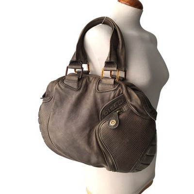DIESEL Vintage Leather Hobo Bag Moto Biker Distressed Futuristic Avant Garde Y2K