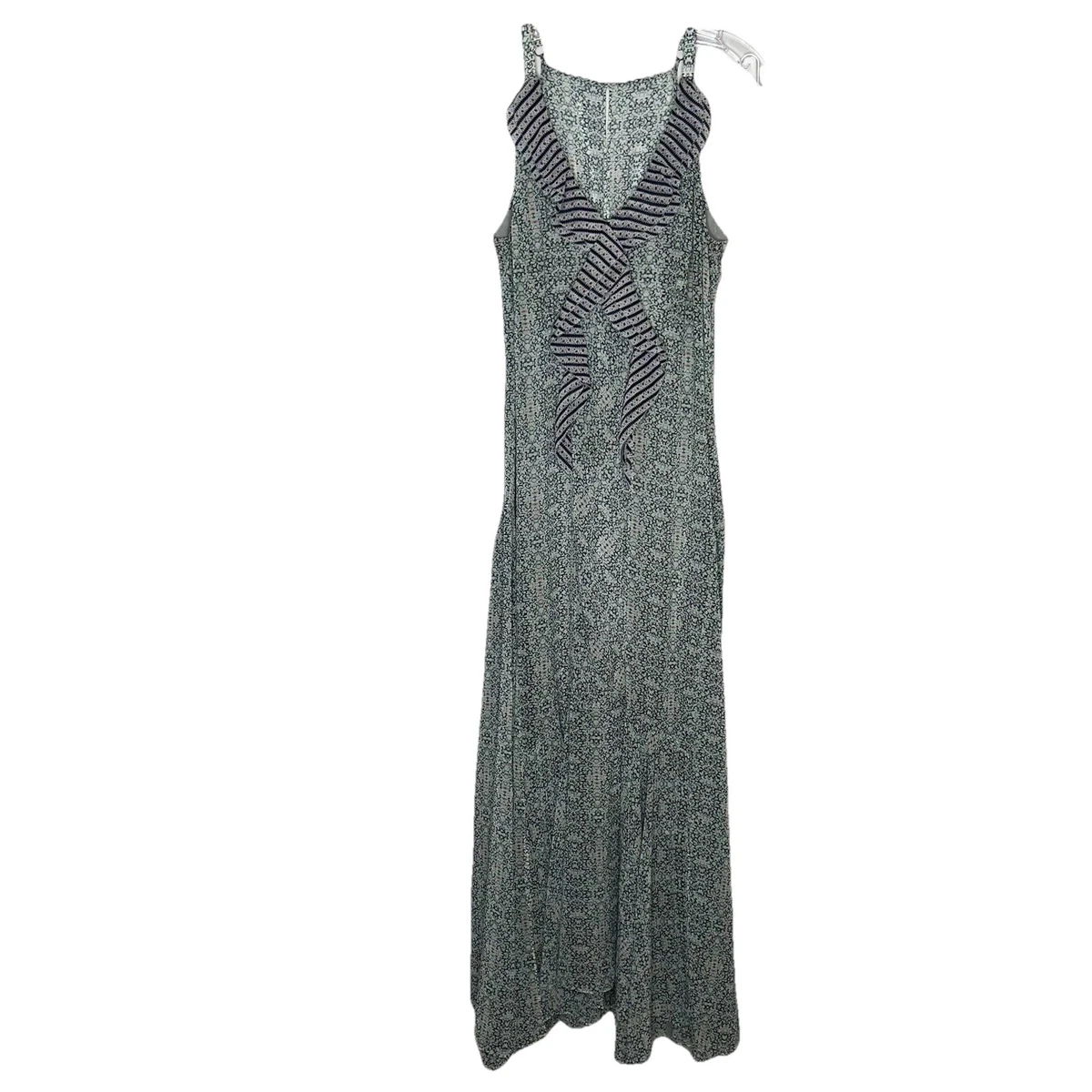 cabi garden party dress CAbi Garden Party Dress Maxi Boho SIZE 0 (extra small) Adjustable Straps