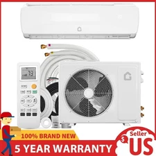 12000 BTU Mini Split Ductless Air Conditioner & Heat Pump AC 230V 19 SEER2 w/Kit