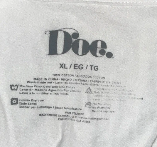 Ghost Short Sleeve T-Shirt Men’s Extra Large White.    10383 - Image 3 of 3