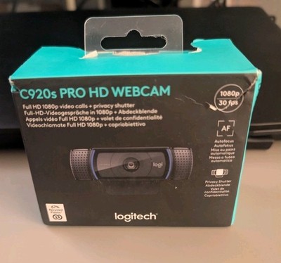 Logitech C920s Pro HD-Webcam - Schwarz (960-001252) - Karton geöffnet