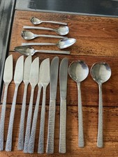 15  Pieces Of Vintage Viners Studio Bark Pattern , Gerald Benny.cutlery ,