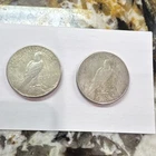 New ListingLot of 2 1923 Peace Silver Dollars $1 US Coins, Uncertified Ungraded