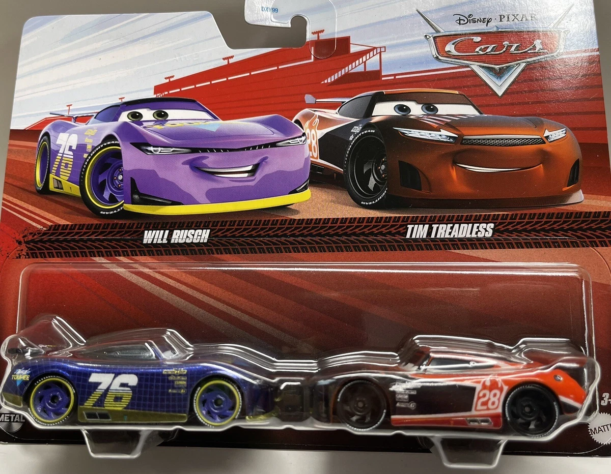 2022 DISNEY PIXAR CARS 3 DIECAST WILL RUSCH & TIM TREADLESS NEXT-GEN RACERS  NEW