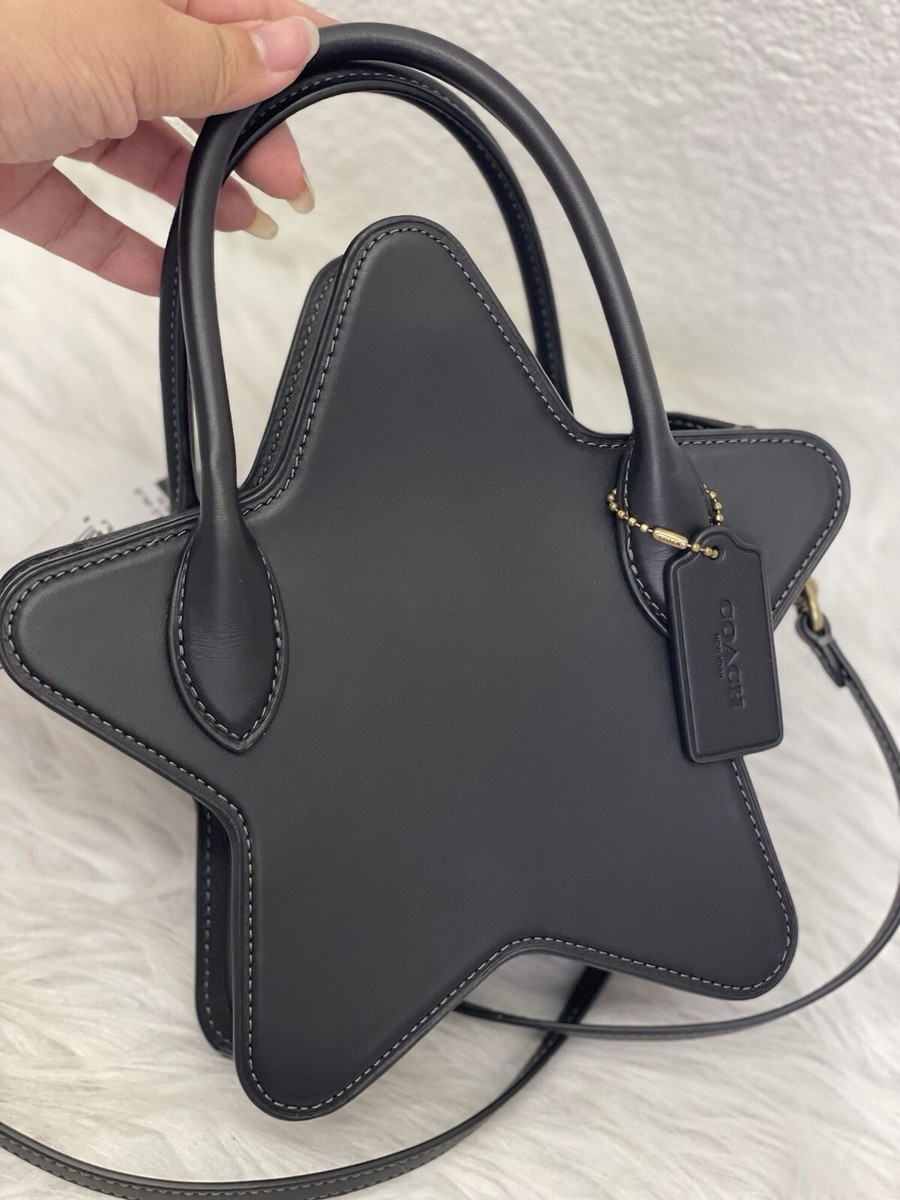 ショルダーバッグ・ポシェット COACH Star Bag In Regenerative Leather CP234 NWT Coach Star Bag In Regenerative Leather in Black With