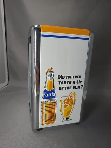 Vintage Metal Fanta Orange Diner Napkin Dispenser Holder (Coca-Cola Company)