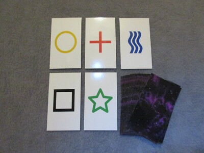 2PK E02C Low Cost zener style ESP Testing Cards - not marked - not a magic trick