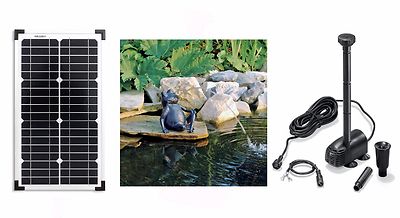 20 W Solar Tauch Pumpe Wasserspeier Teich Gartenteich Pumpe Frosch