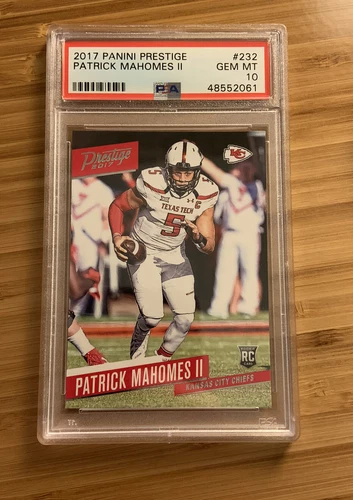 2017 Panini Prestige #232 Patrick Mahomes RC Chiefs ROOKIE PSA 10 GEM MINT