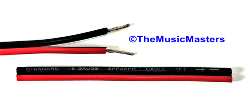 16 Gauge 30ft SPEAKER WIRE Red Black Cable Car Audio Home Stereo 12V DC Power - Picture 2 of 10