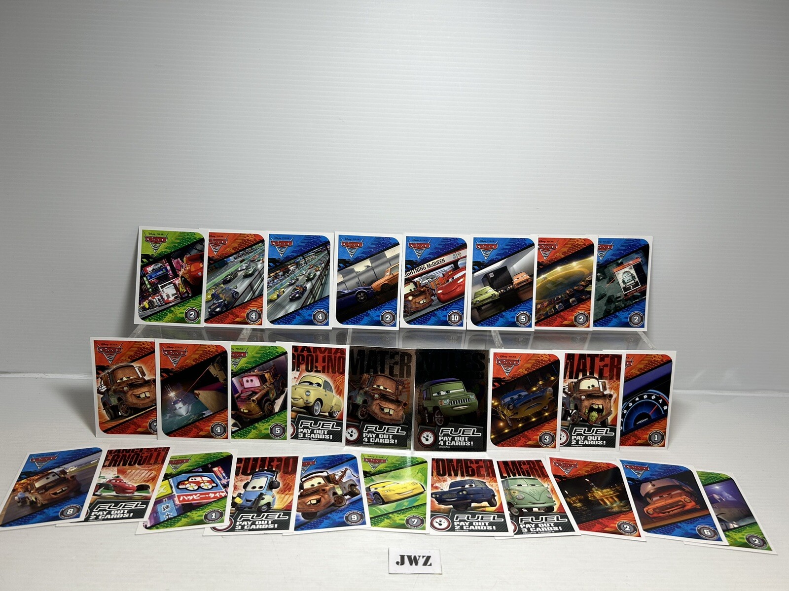 Disney Pixar Cars 2 Topps Trading Cards With 29 Cards Rare Trade.
