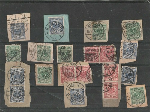 FRAGMENTO. REICH STAMP 1889 ON FRAGMENT