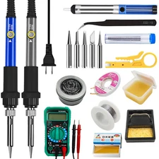 60W 90W Adjustable Electric Temperature Gun Welding Soldering Iron Tool Kit 110V