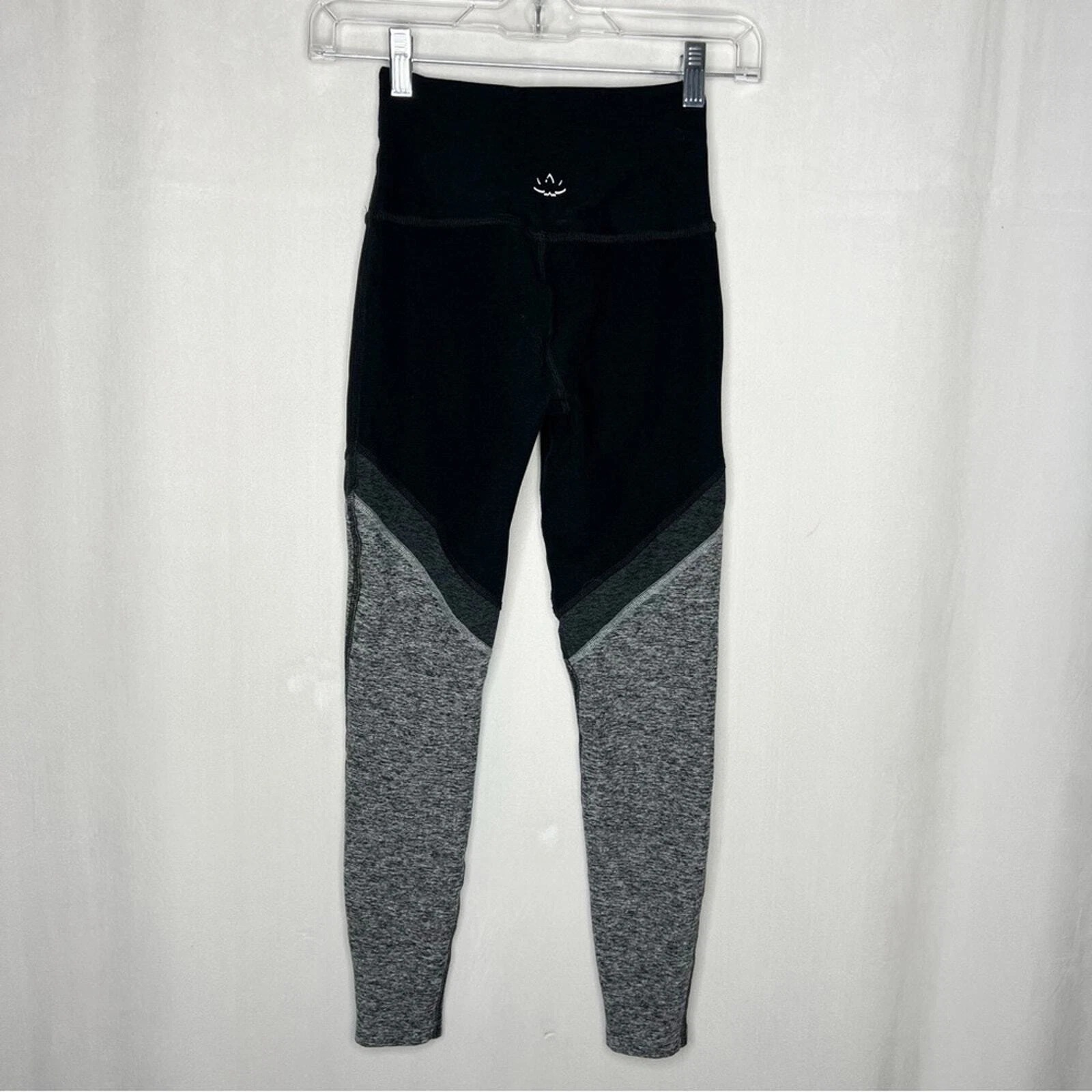 beyond-yoga color block tri panel high waisted leggings