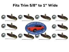 Molding Trim Clips Body Fender Quarter Hood Door Trunk Rocker 5/8"-1" Ford 10p A