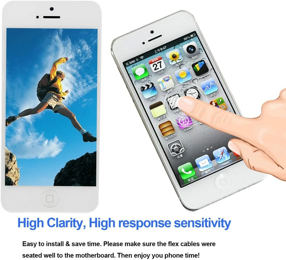 For iPhone 5 5S SE 6 6S Screen Replacement LCD Assembly Touch Display Digitizer - Image 4 of 4