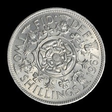 GB ELIZABETH II FLORIN - 1967 ++ MS / UNC GRADE! ++ 094-81