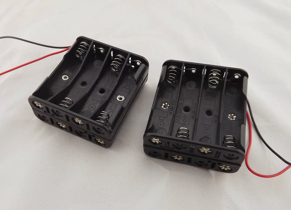 1pc 8x AAA Size LR03 Cell Battery Batteries Holder Box Case 12V With Wire Lead - Image 4 of 4