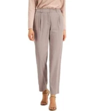 MSRP $75 Alfani Pleated Slim-Fit Pants Size 16 (STAIN)