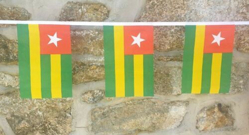Togo Flag Polyester Bunting - Various Lengths - Picture 1 of 4