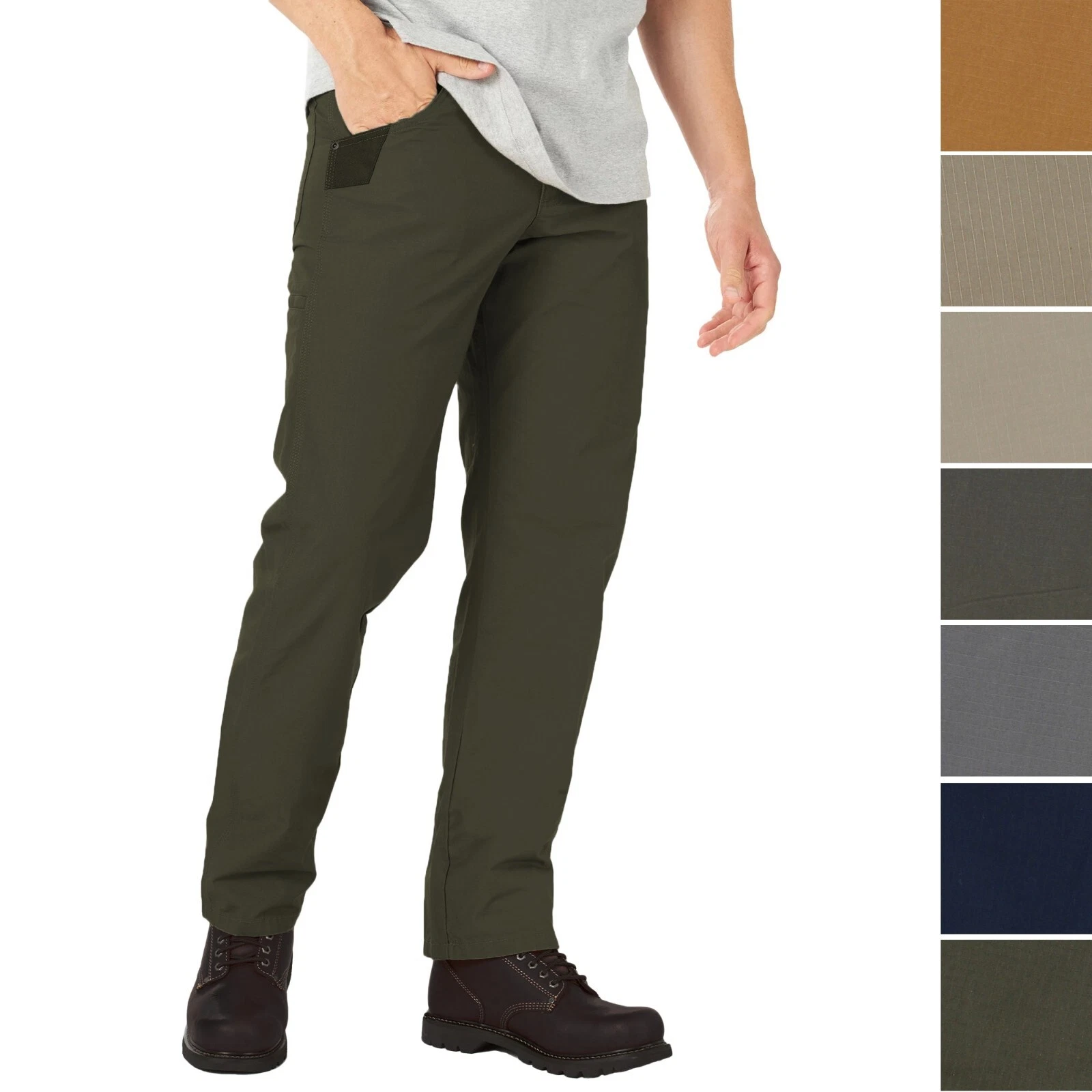 Wrangler Men's Pants, Regular Fit, Straight Leg Rip-Stop Twill, 2-Tech Pockets
Opens in a new window