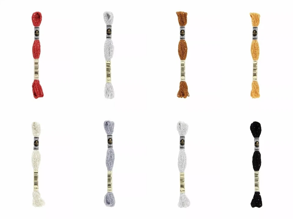 DMC MOULINE ETOILE LUREX SHIMMER THREAD 8 METRES 35 COLOURS new - Image 3 of 4